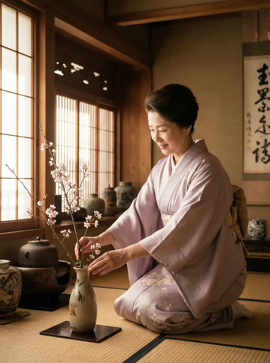 一位优雅的 兴安岭猎人传说完整版在线观看 在和室中插花